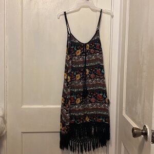 Medium size floral grunge style dress